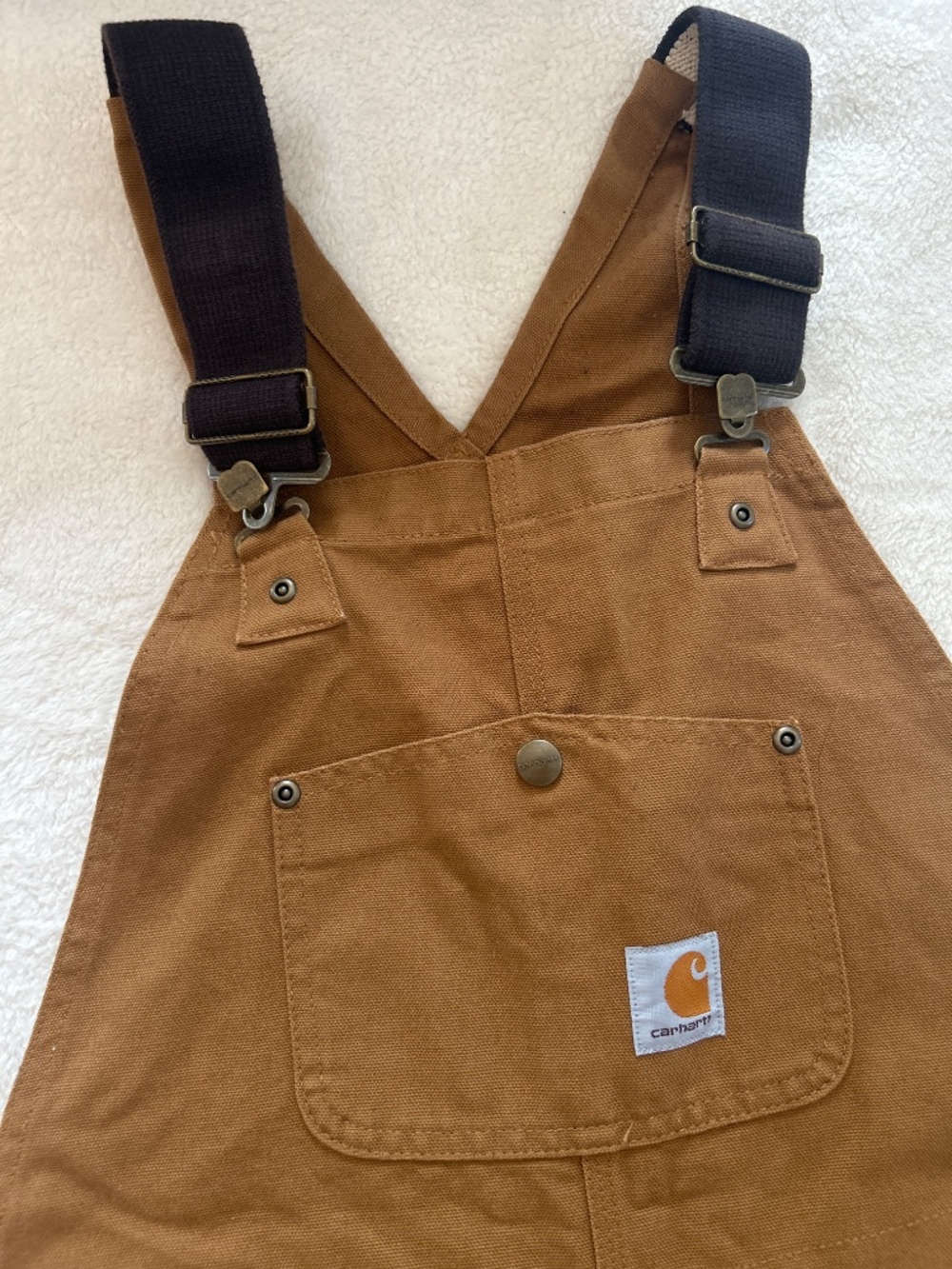 Boys Carhartt Quilted Bib Overalls - Picture 4 of 7
